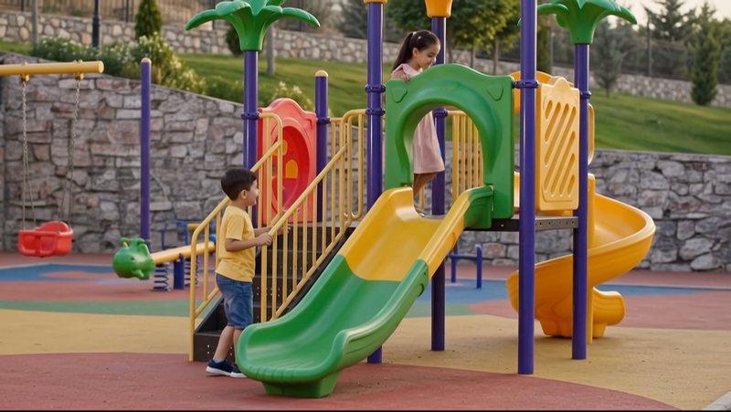 ألعاب الأطفال داخل المجمع